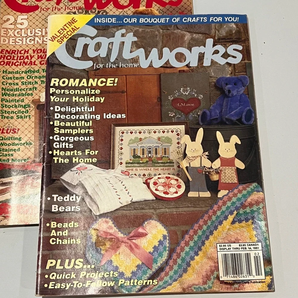 Craftworks Magazine‎ Lot of 3 Valentine Christmas Full Size Patterns